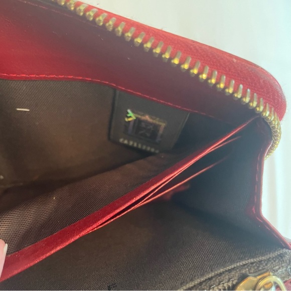 Fendi Red leather zip close wallet - Picture 5 of 9